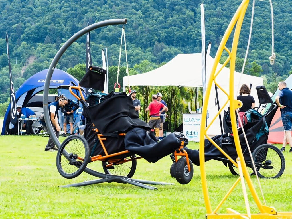 Fauteuil handi choto club de parapente